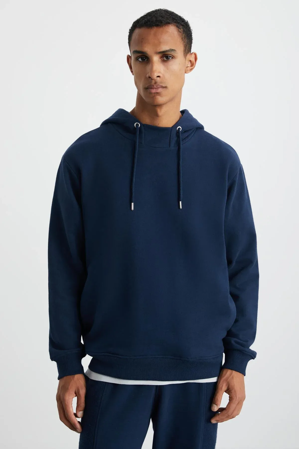 Erkek Kapüşonlu Pamuklu Sweatshirt