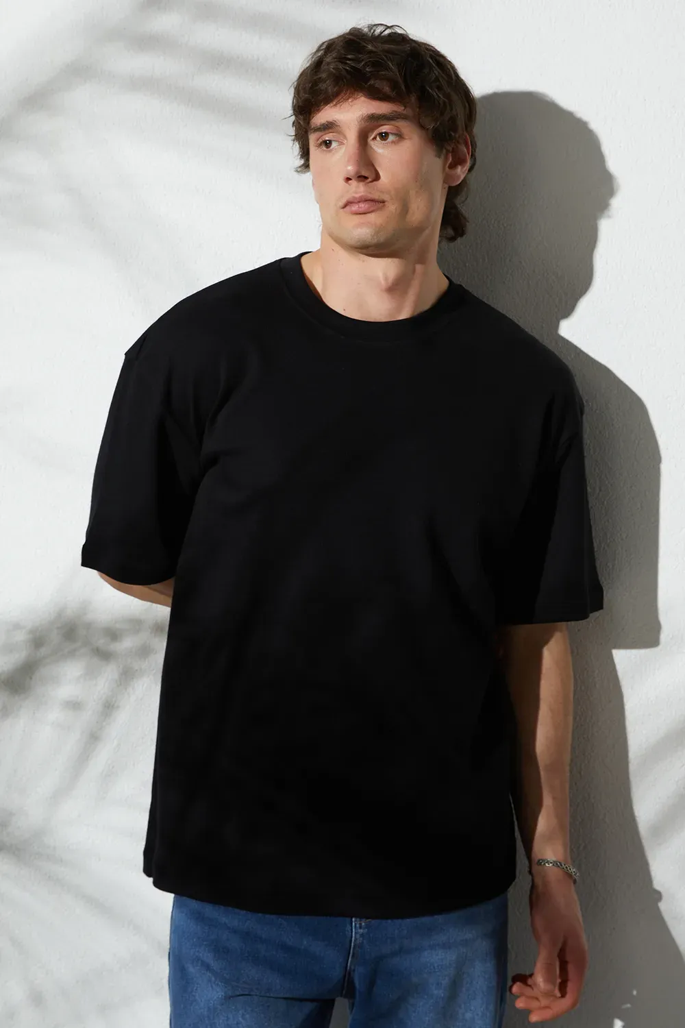 Unisex Basic Bisiklet Yaka Tişört